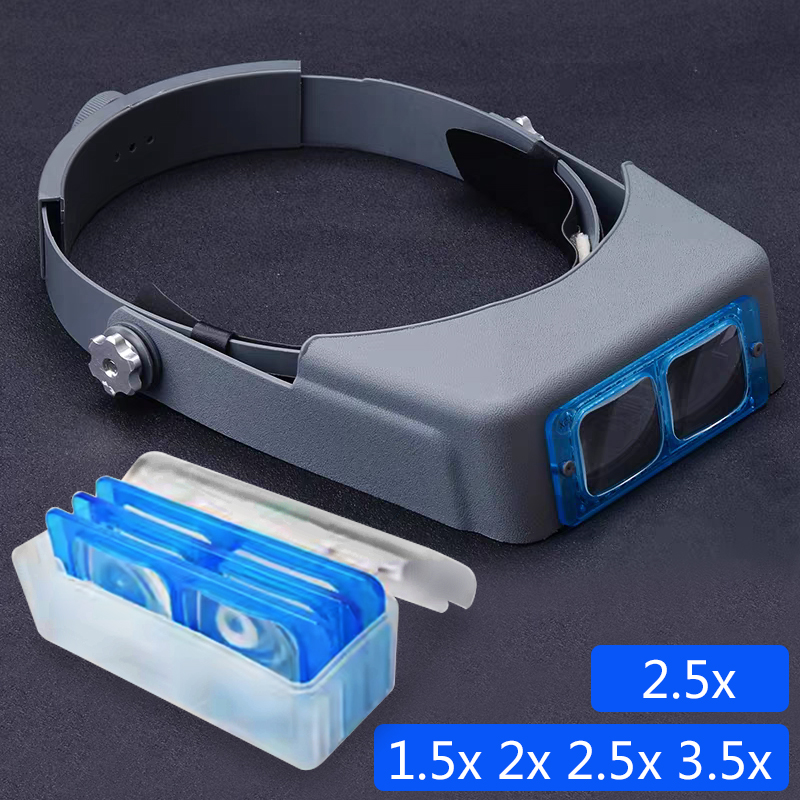 Eye Piece Magnifier - 1.5X2X2.5X3.5X Professional Head Wearing Magnifier Eye