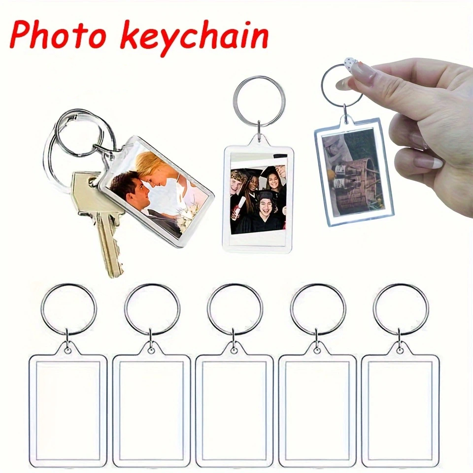 Photography Hacks - 100pcs Blank Photo Keyrings Acrylic Blank
