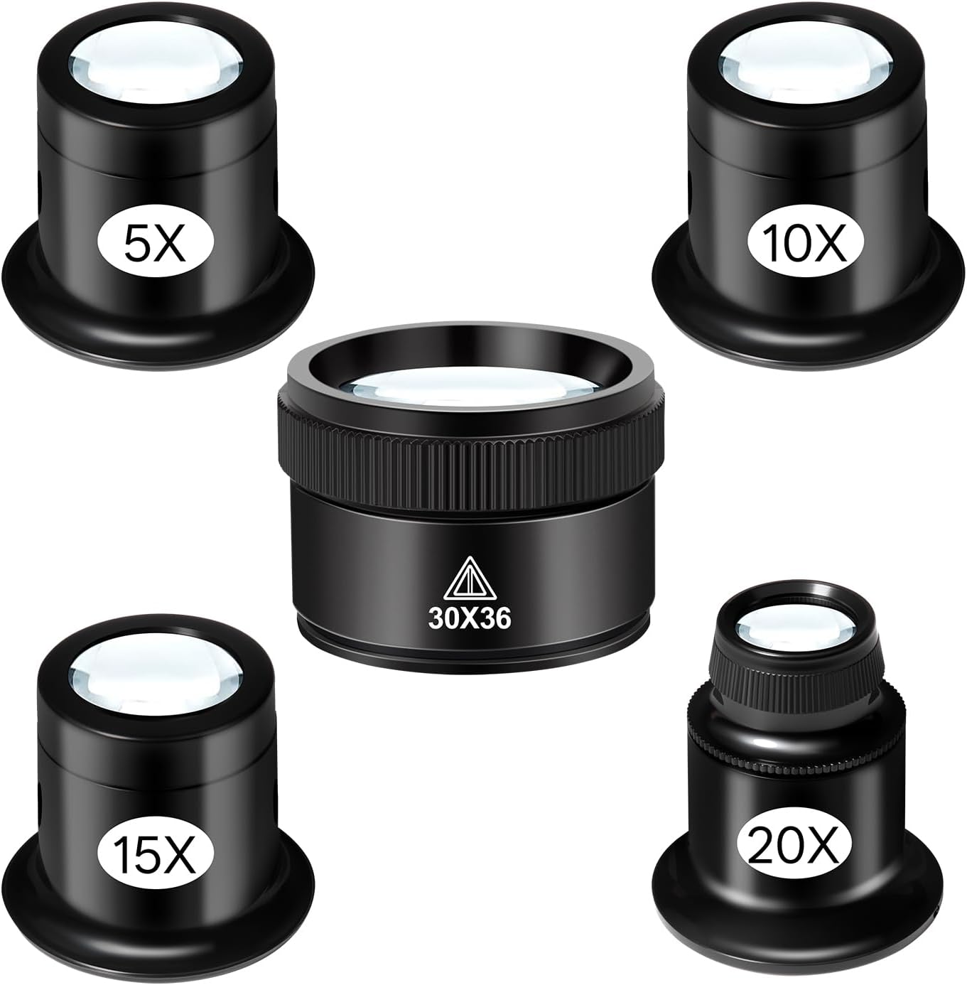5 Pcs Jewelers Loupe Set, Port - огляд і ціна Eye Piece Magnifier