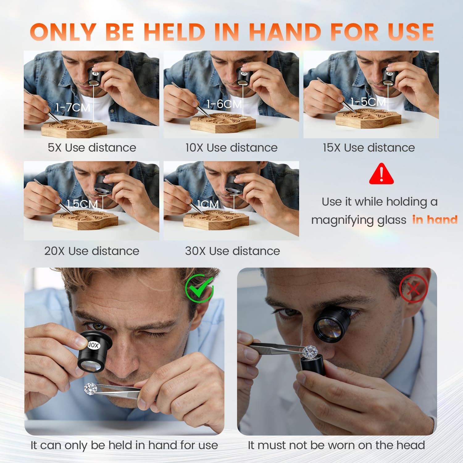 5 Pcs Jewelers Loupe Set, Port - огляд і ціна Eye Piece Magnifier