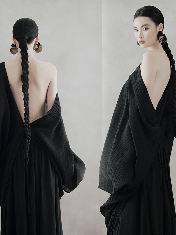 Black Backless Dress Women's R - огляд і ціна Photography Zen