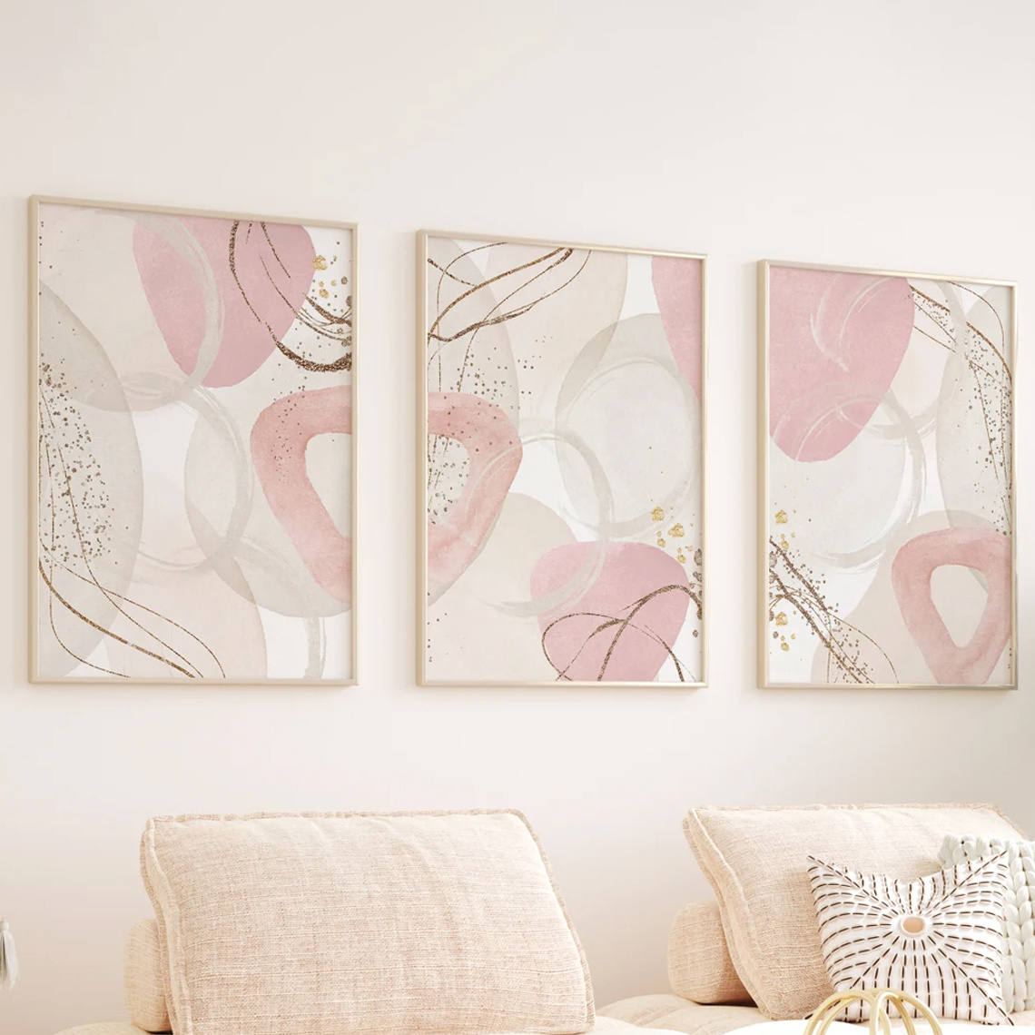 3pcs Set Wall Art Pink Canvas  - огляд і ціна Photography Course