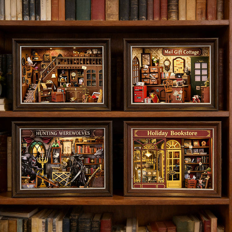 DIY 3D Wooden Book Nook Kit Mi - огляд і ціна Photography Hacks