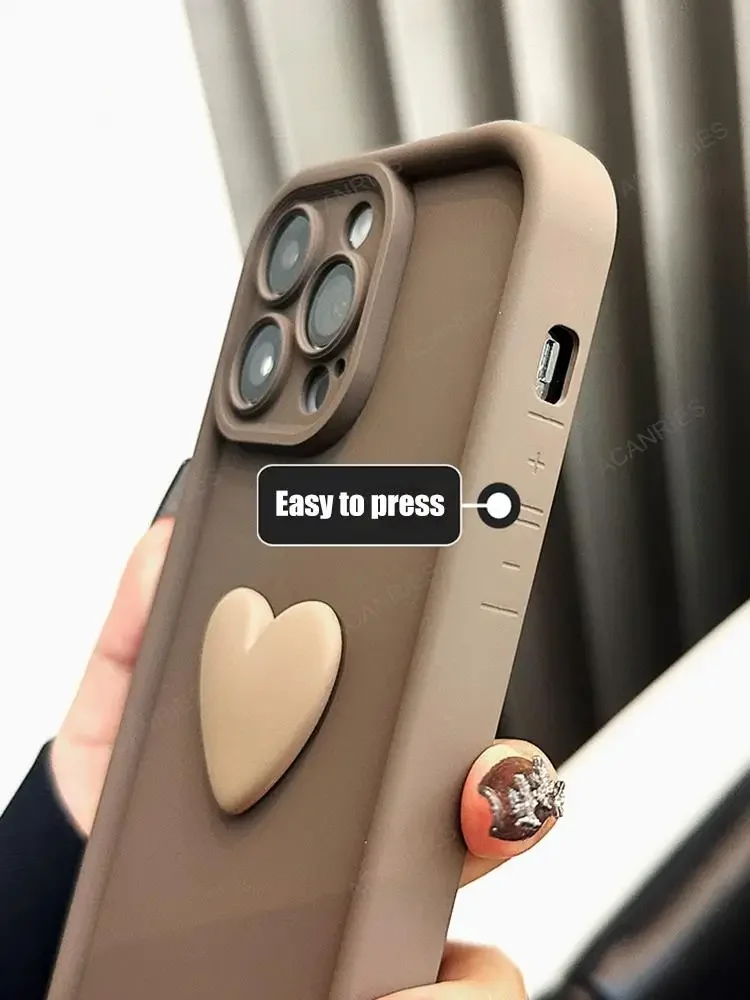 Cute 3D Love Heart Silicone Ca - огляд і ціна Photography Xiaomi 15