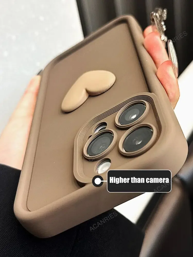 Cute 3D Love Heart Silicone Ca - огляд і ціна Photography Xiaomi 15