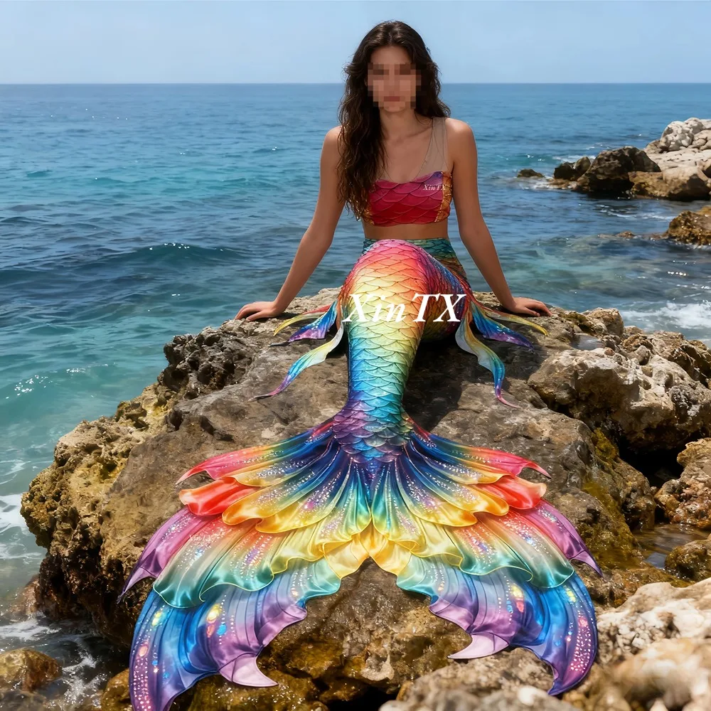 Mermaid tail rainbow-colored l - огляд і ціна Photography Hd