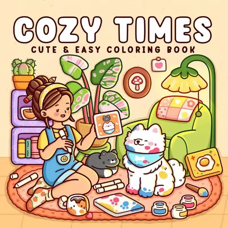 Cozy Time Cute & Easy Coloring - огляд і ціна Photography Of Book
