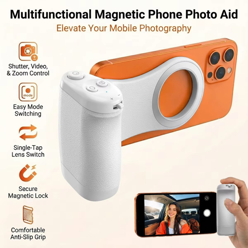 Magnetic Phone Grip with Remot - огляд і ціна Photography Style Iphone