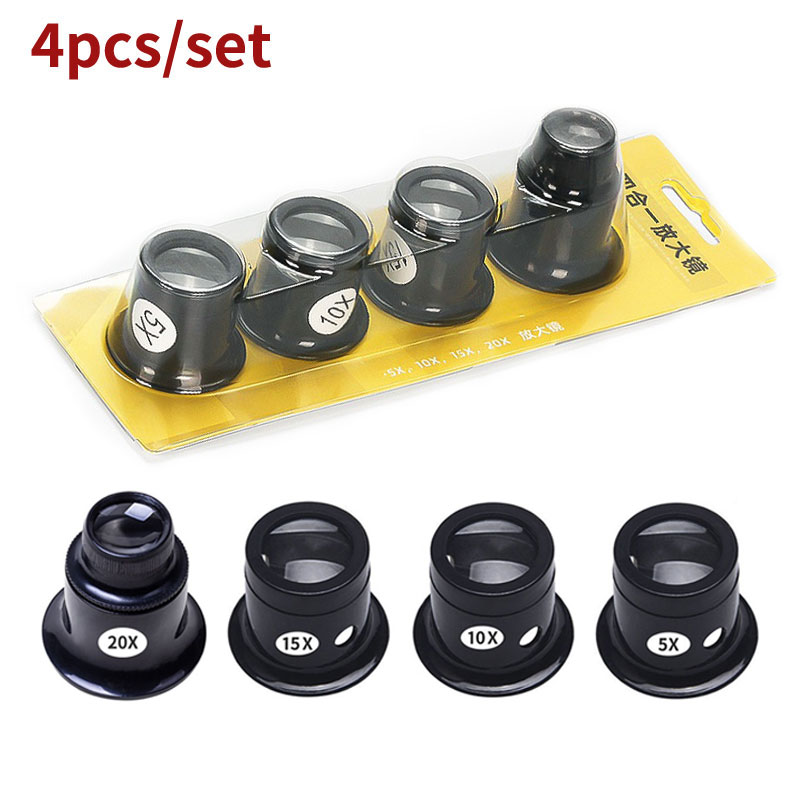 4pcs/set Monocular Magnifying  - огляд і ціна Eye Piece Magnifier