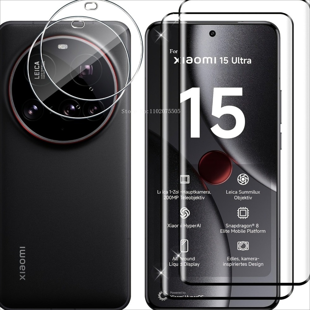 [4-in-1]2Pcs 3D Tempered Glass - огляд і ціна Photography Xiaomi 15
