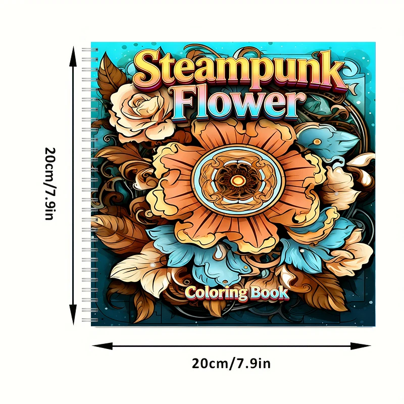 Coloring Book Steampunk Flower - огляд і ціна Photography Of Book