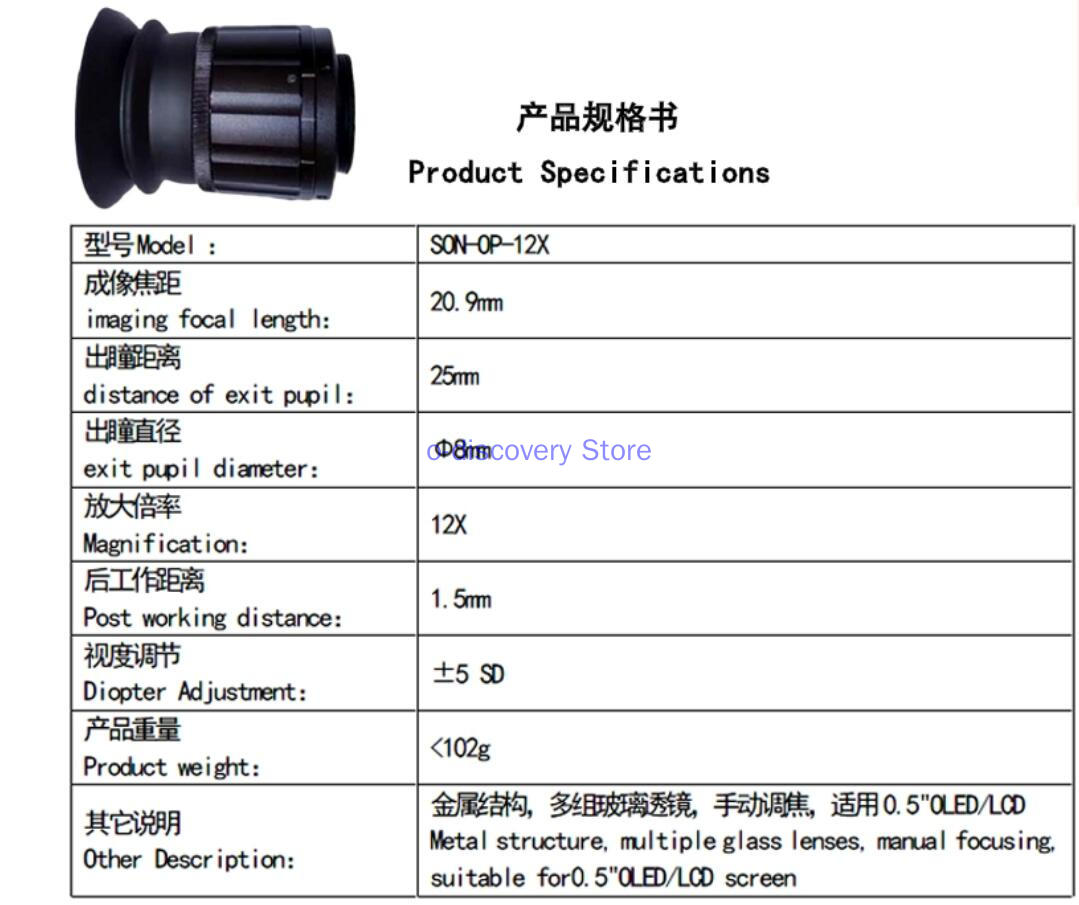 OLED Optical Magnifying Lens 1 - огляд і ціна Eye Piece Magnifier
