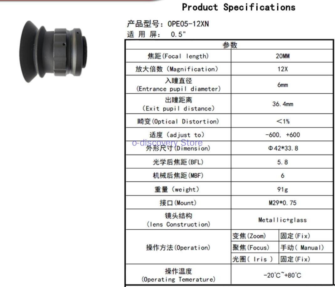 OLED Optical Magnifying Lens 1 - огляд і ціна Eye Piece Magnifier