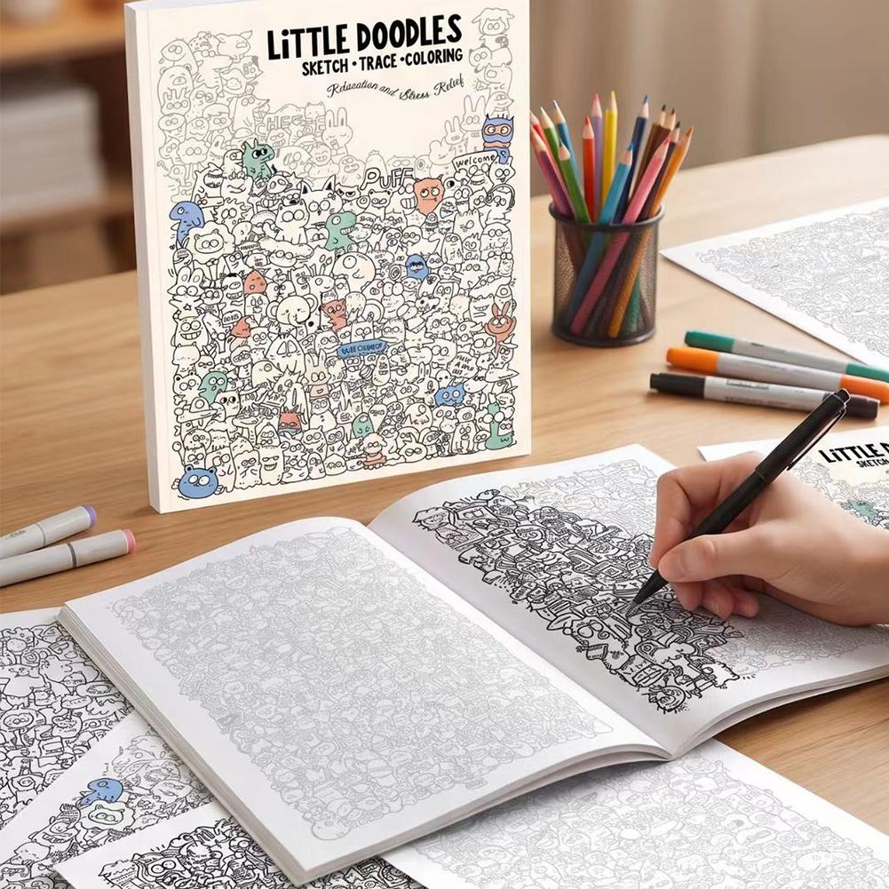 Little Doodles Coloring Book P - огляд і ціна Photography Of Book