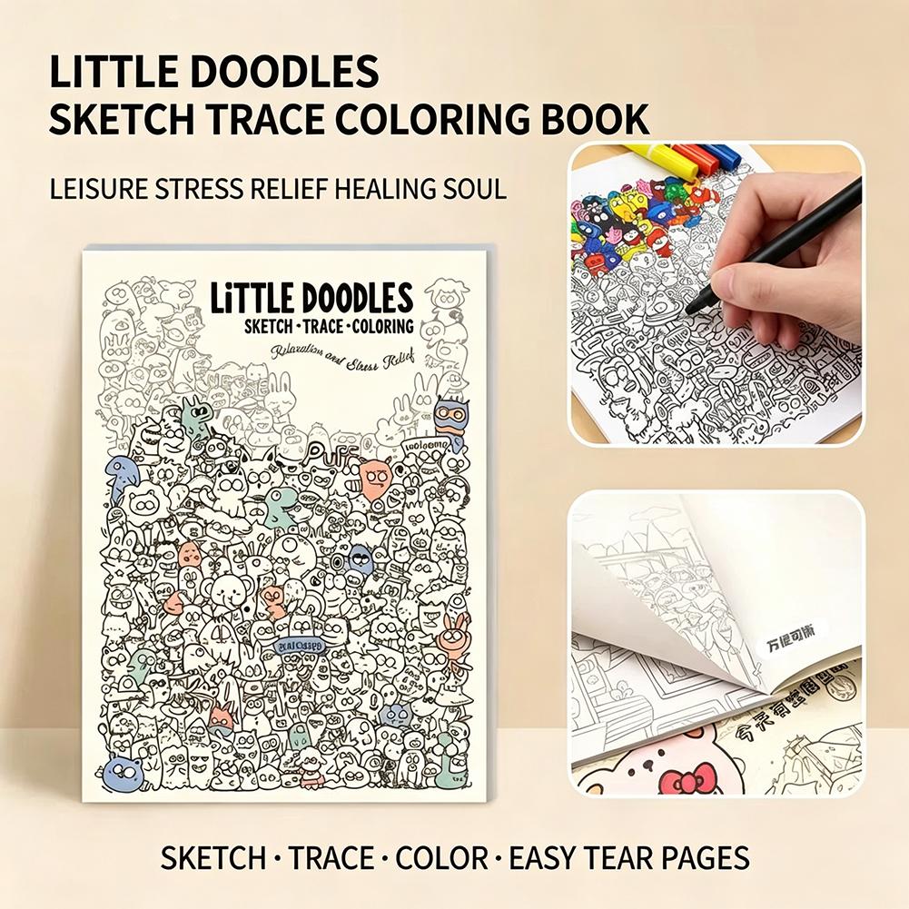 Little Doodles Coloring Book P - огляд і ціна Photography Of Book