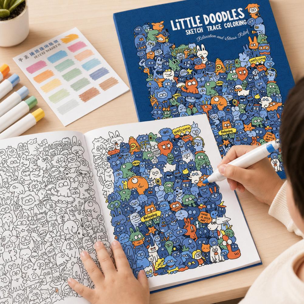 Creative Doodle Art Coloring B - огляд і ціна Photography Of Book
