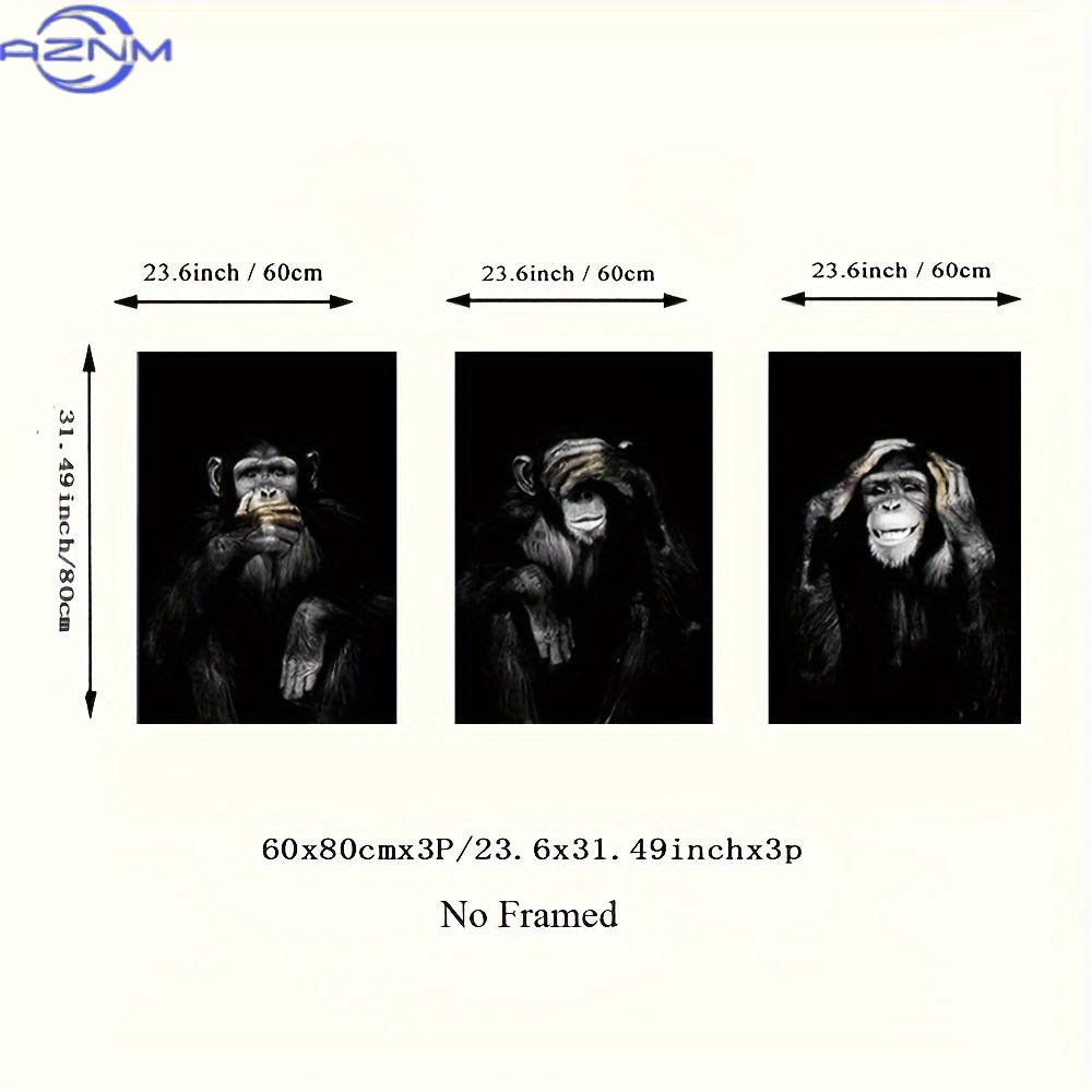 3pcs/set Big Size Unframed Ret - огляд і ціна Photography Course